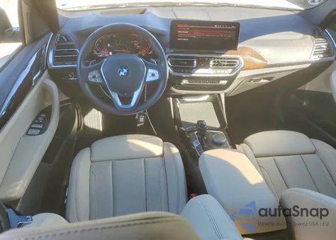 2023 BMW X3 Sdrive30I z USA, uszkodzony, nr VIN 5UX43DP03P9T00013